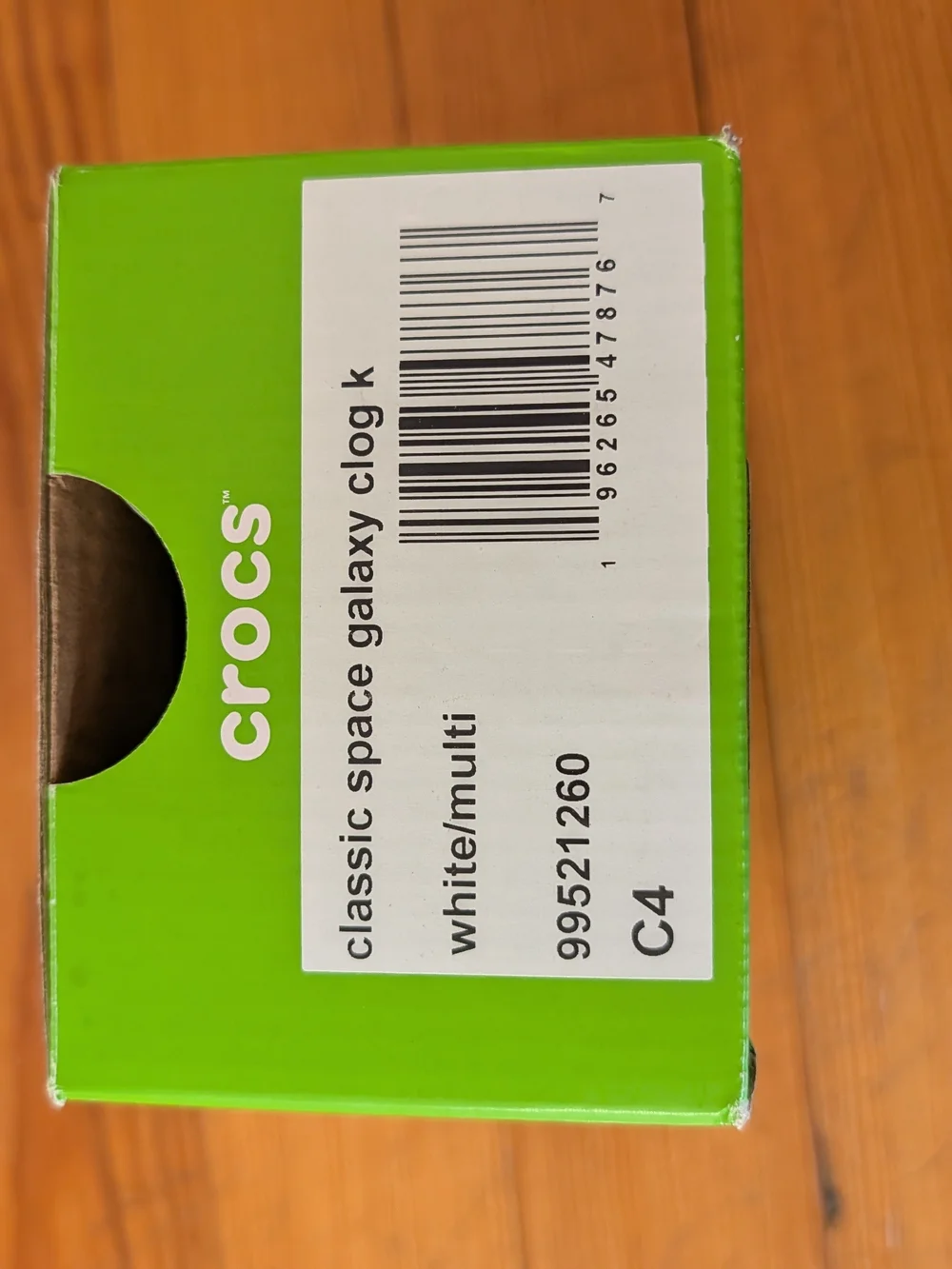 CROCS Galaxy Print Clogs (Size C4)
